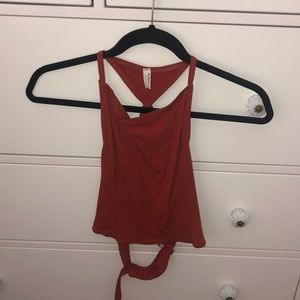 free people open back crop top